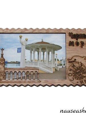 Магнит деревянный "п. Эльбрус, ж/д вокзал"