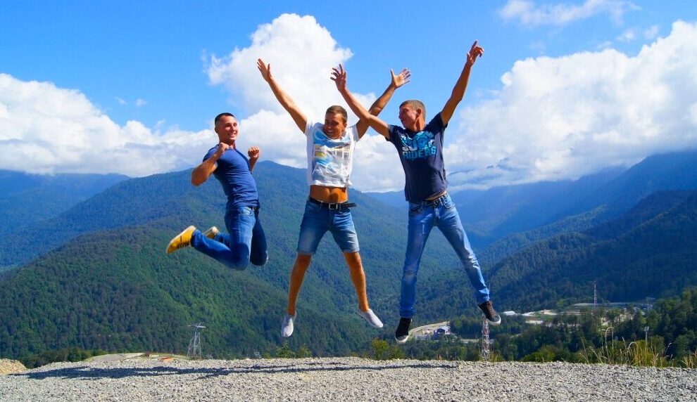 Радость Фотосессии в красивом месте на природе